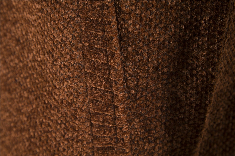 Men's Slim Fit Striped Cardigan - Stand Collar Knitted Sweater Coat