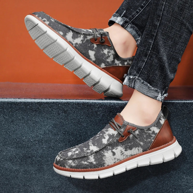 Men's Casual  Slip-on Canvas Flat Loafer Shoes