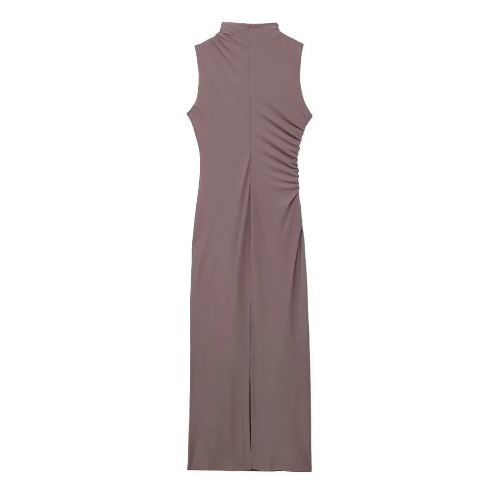 Pleated Maxi Dress