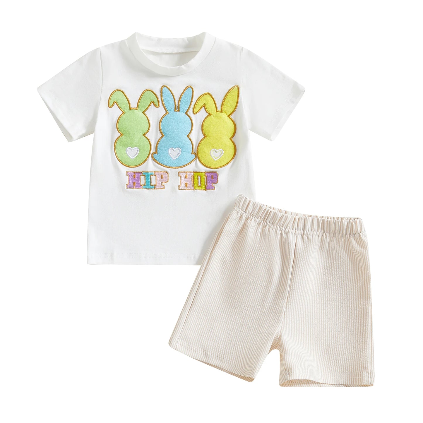 Baby Girls Easter Romper Set - Carrot Print Long Sleeve Jumpsuit with Bow Headband