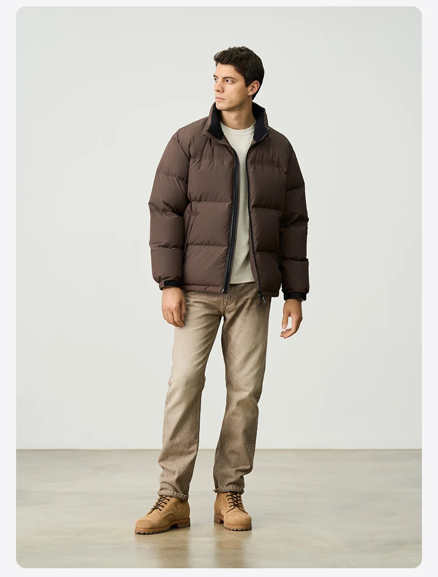 Men's Winter Oversize 90% White Duck Down Coats Warm Comfortable Down Puffer Jacket