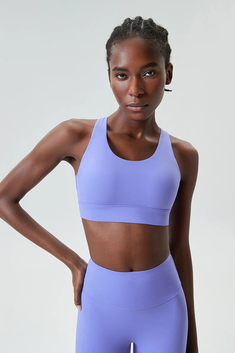 Women's High Impact Fitness Yoga Bra Buttery Soft Gym Running Breathable Quick Dry Sports Vest