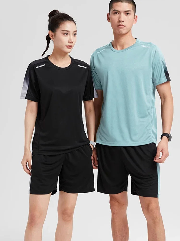 Unisex Gym Running , Basketball Shorts Outdoor  Cycling Training Tight Fast Drying Activewear Set