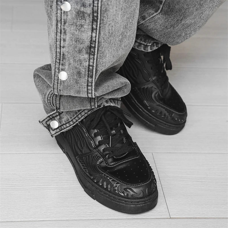 Men's Casual Platform Trainers Sneakers