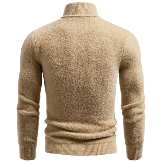 Turtleneck Sweater - Slim Fit Knitted Pullover