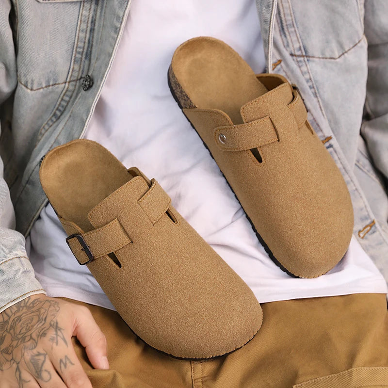 Closed Toe Slippers - Men's Buckle Design Indoor & Outdoor Garden Clogs