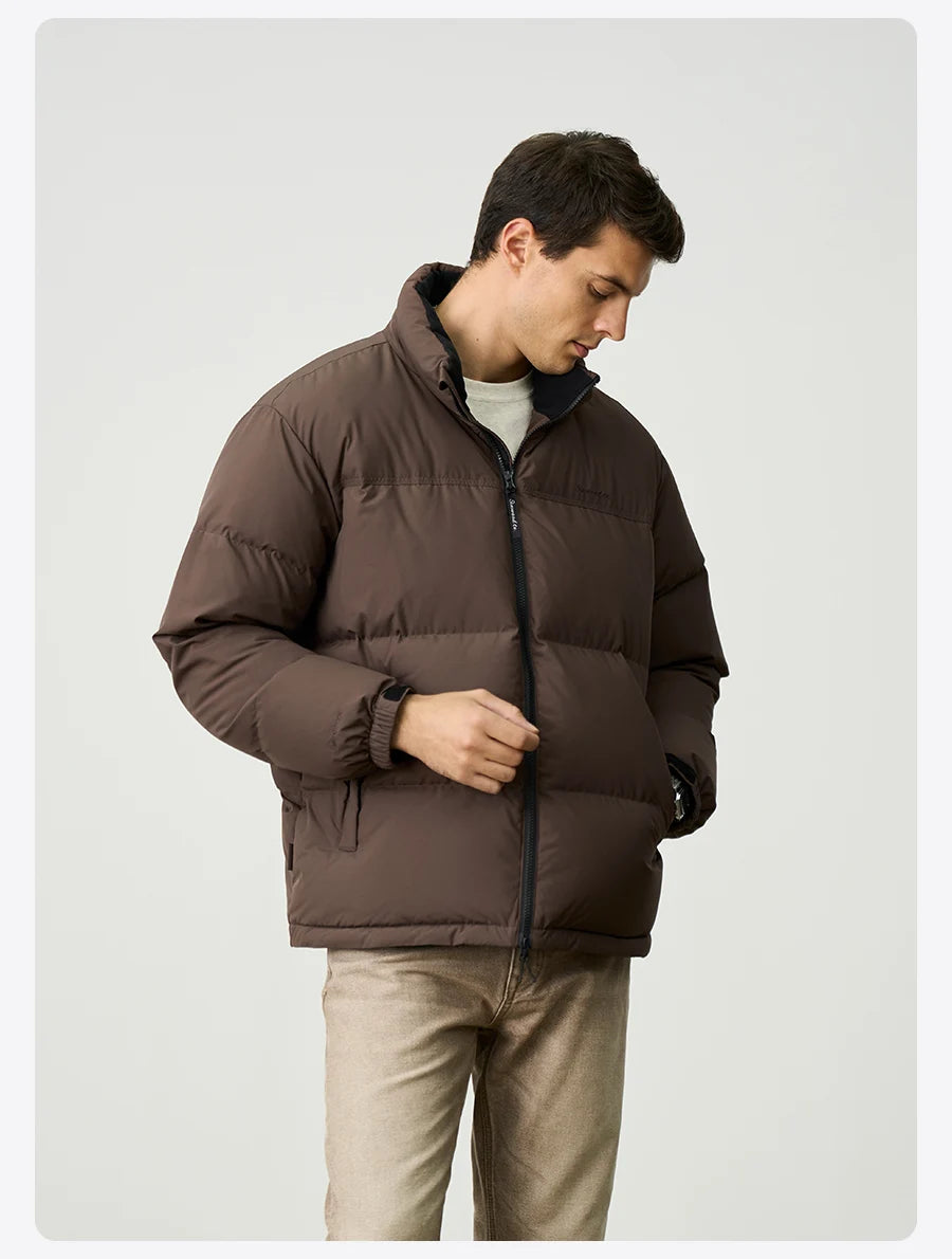 Men's Winter Oversize 90% White Duck Down Coats Warm Comfortable Down Puffer Jacket