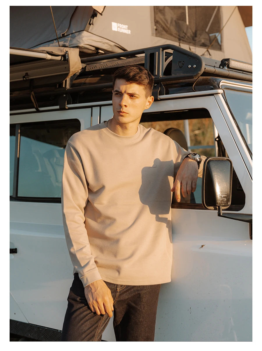 Men's  300gsm Comfortable Doubleside Sanded Fabric Sweatshirt