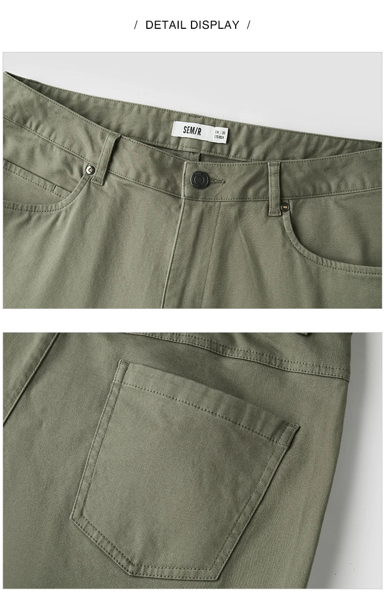 Men's Casual Pants - Minimalist Style Long Trousers for Daily Commuting