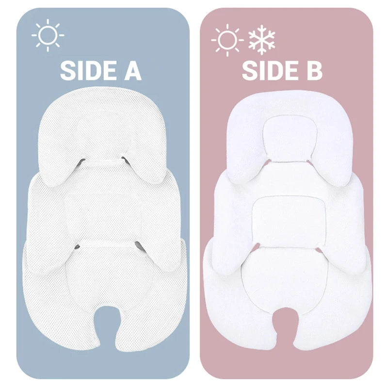 Universal Baby Stroller Seat Cushion - Double Sided Pad for Pram & Highchair