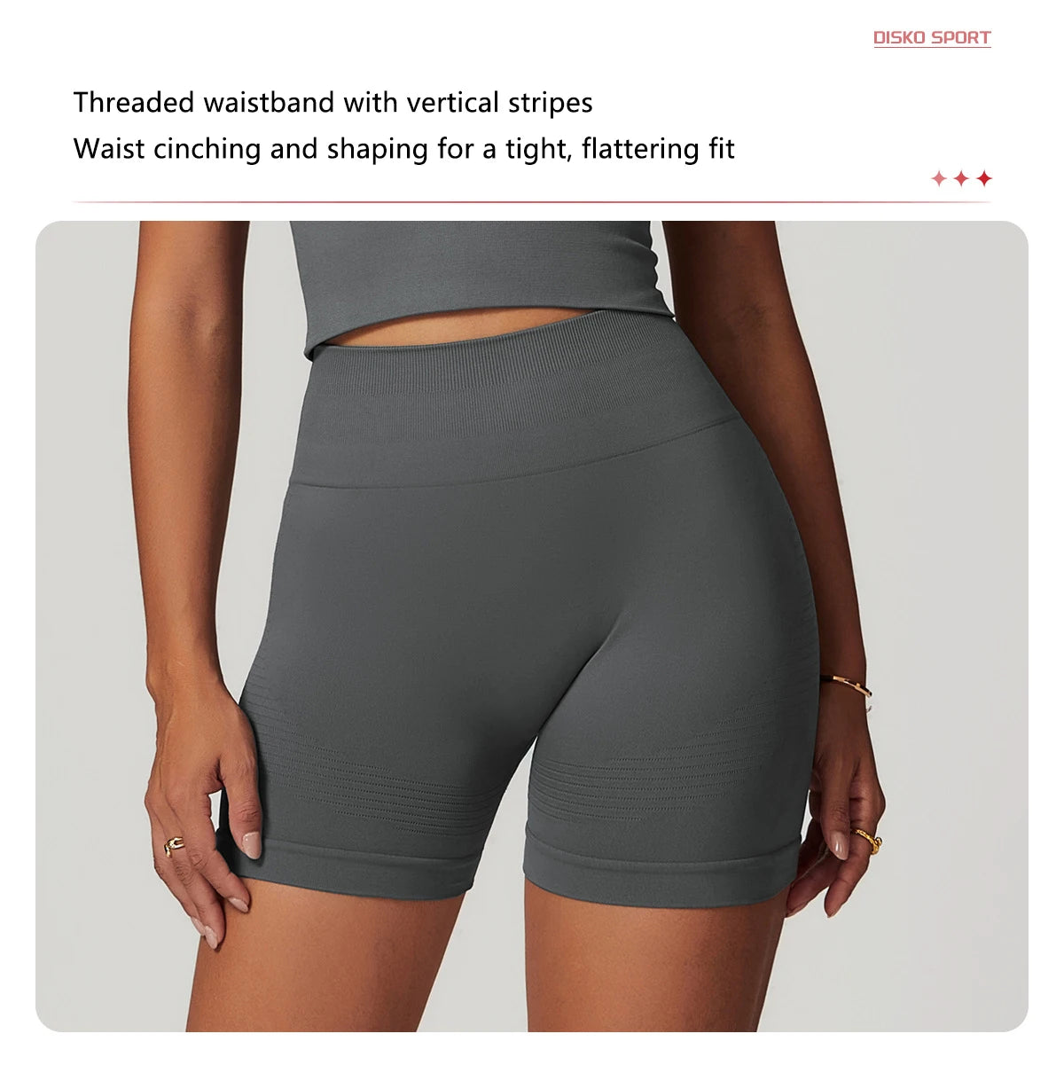 Seamless High Waist Gym Shorts - Push Up Yoga Cycling Shorts