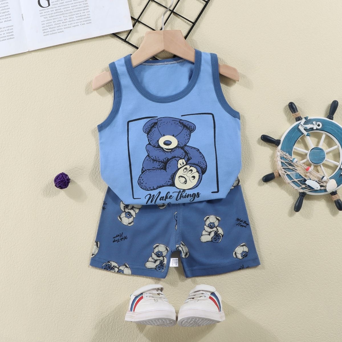 2PCS Children's Boy's Vest Set