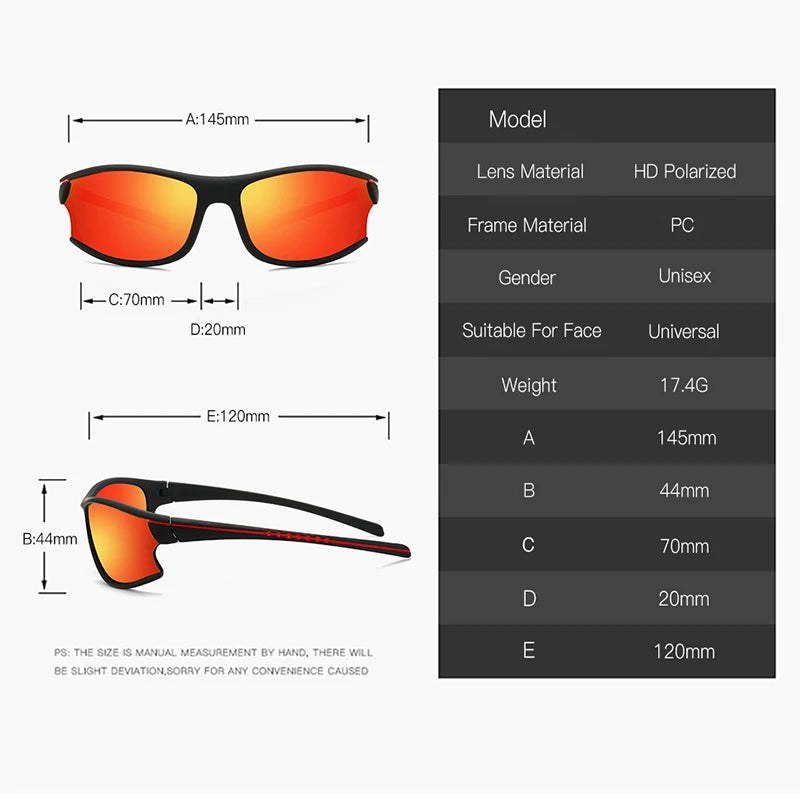 Cycling Sunglasses - UV400 Polarized Photochromic Bike Goggles