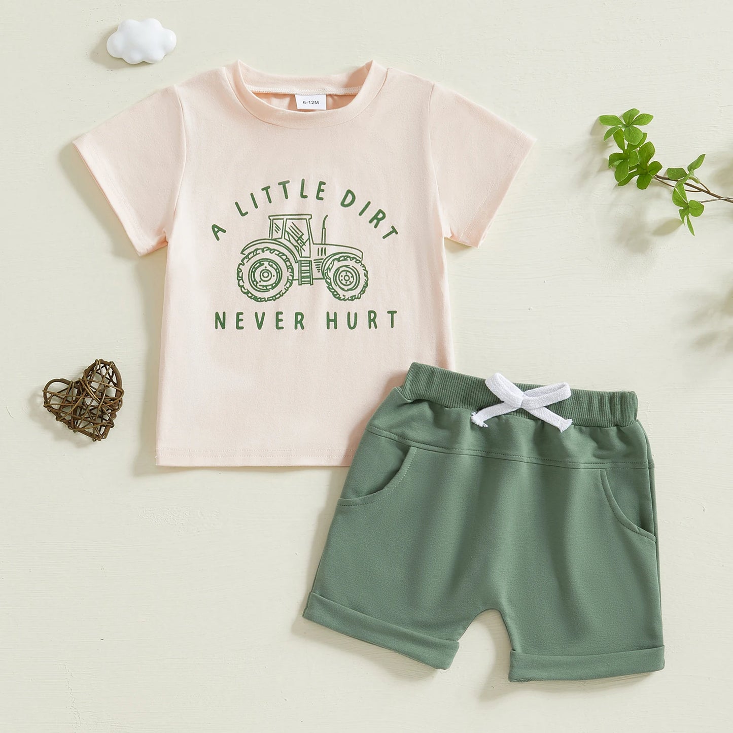 0-4Y Infant Baby Boys Summer Casual Clothes Set Cartoon Letter Print Short Sleeve T Shirt and  Shorts