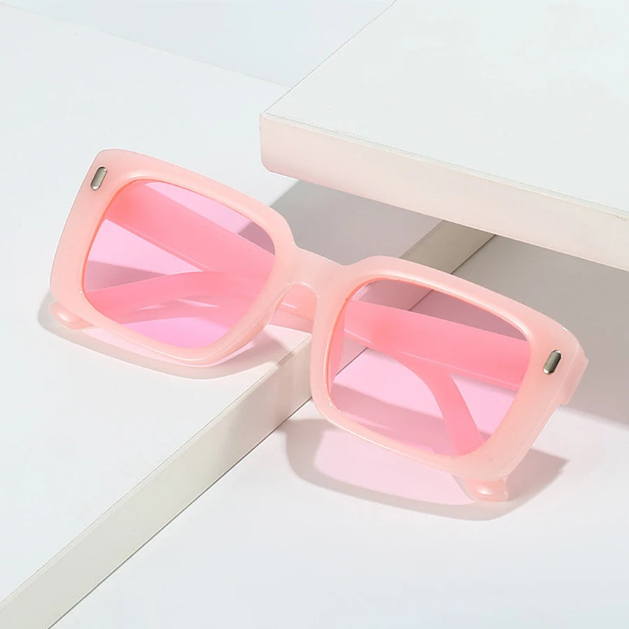 Women's Retro Square Anti UV 400 Sunglasses