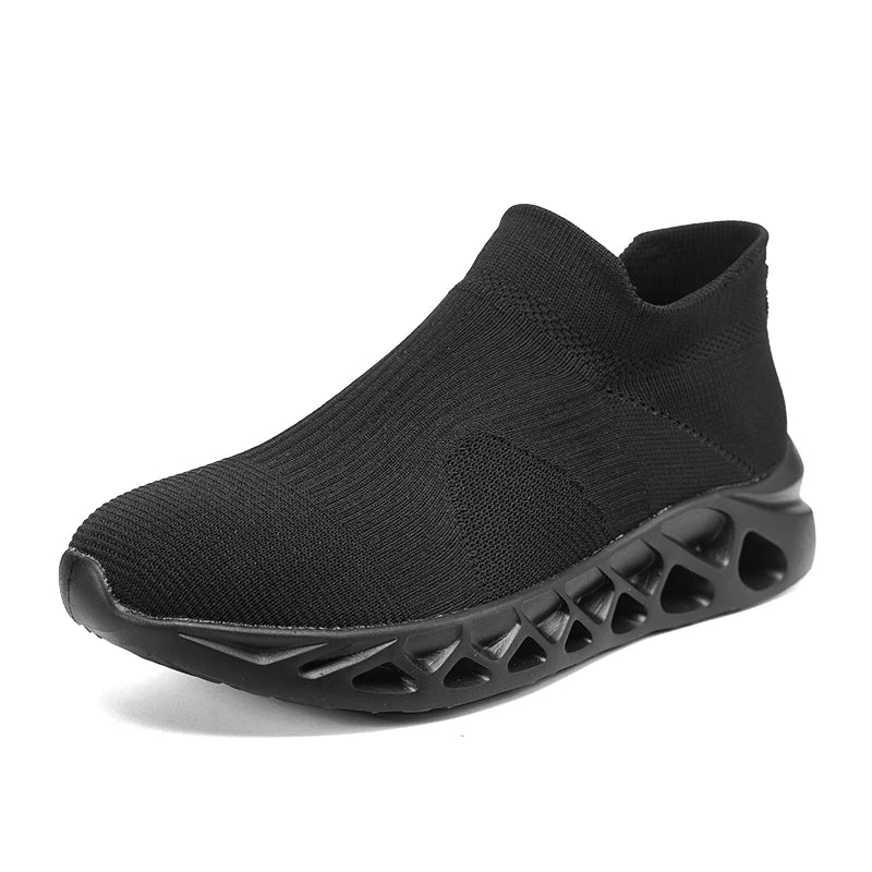 Men's Slip-On Platform Sneakers - Casual Running Sports Trainers