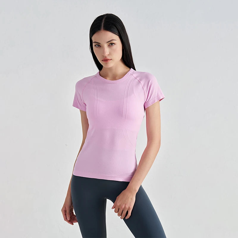 Seamless Short Sleeve Fitness Top