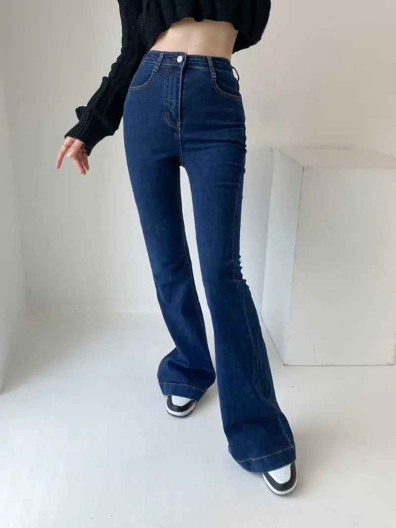 Women's Elastic Flare Denim Jeans