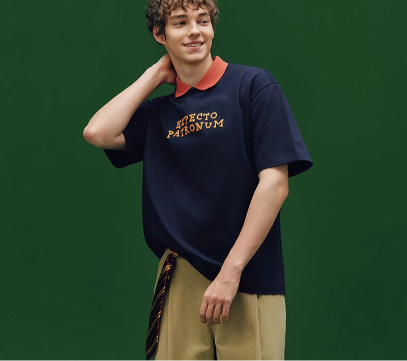 Harry Potter Short Sleeve T-Shirt - Men's Printed Cotton Summer Tee