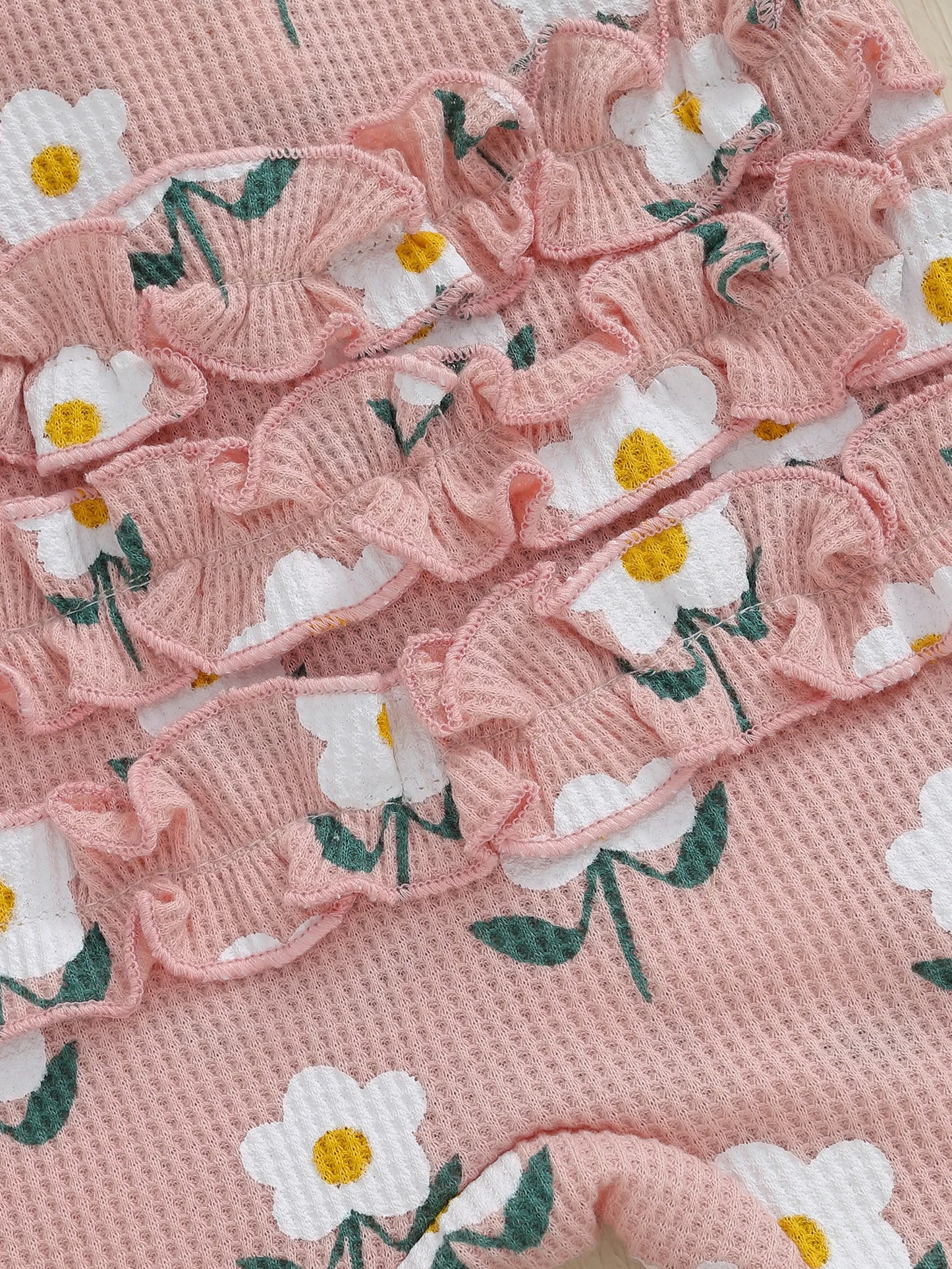 Lovely Newborn Baby Floral Print Romper with Headband (0-12M)