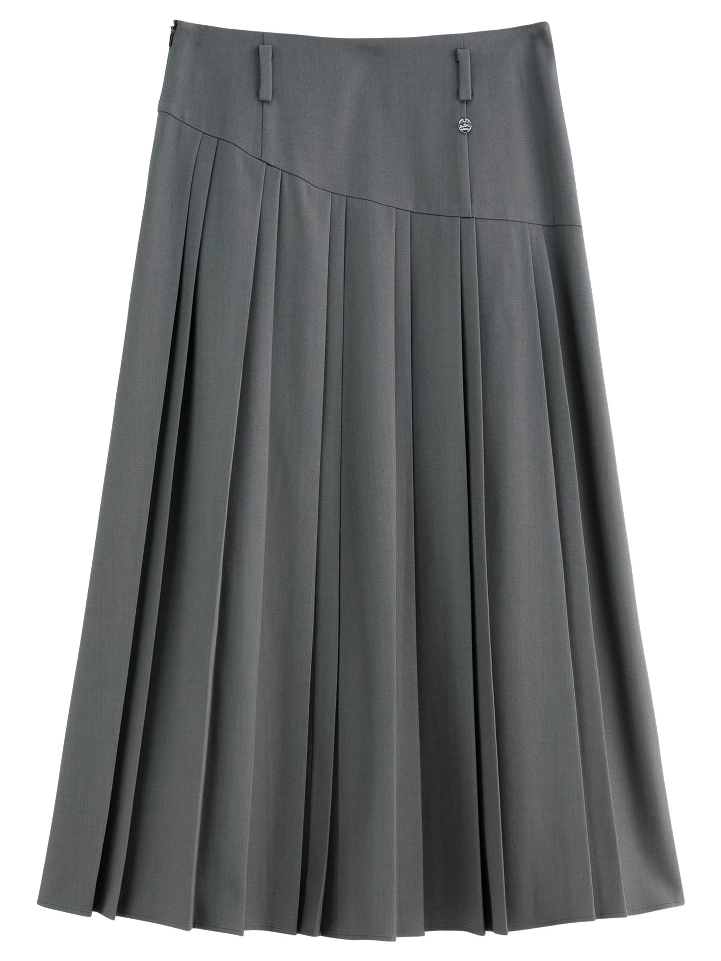 Ribbon Tie Blouse with Irregular Hem