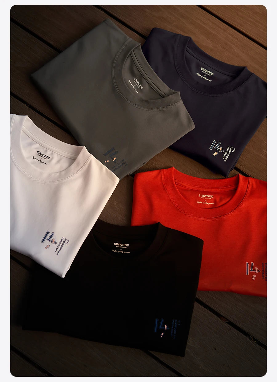 Men's UV Colour-Changing T-Shirt - 240gsm Oversize Footprint Pattern