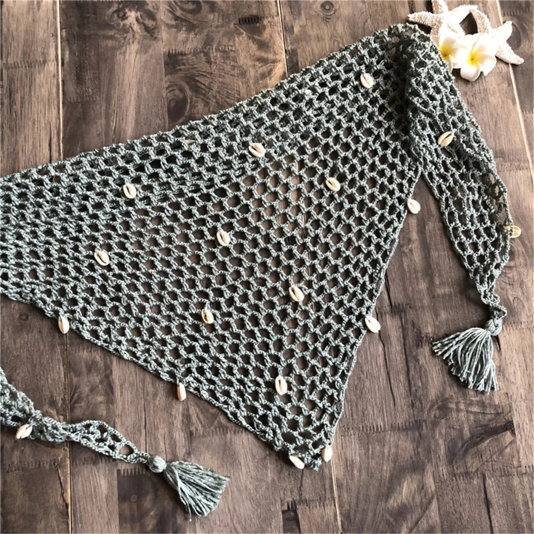 Crochet Knitted Beach Cover-Up Sarong