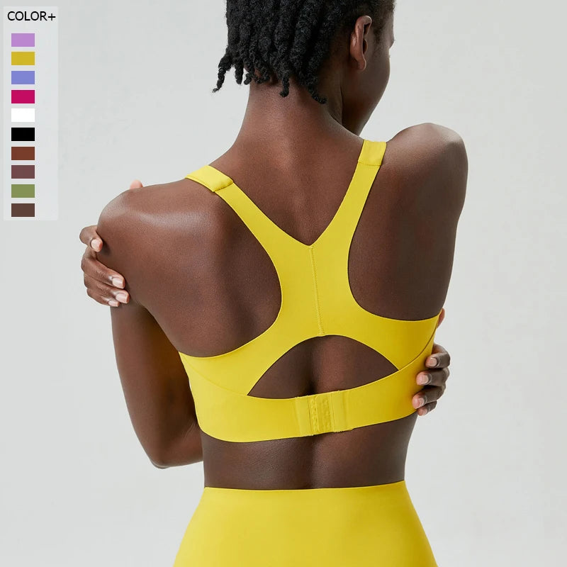 Women's High Impact Fitness Yoga Bra Buttery Soft Gym Running Breathable Quick Dry Sports Vest