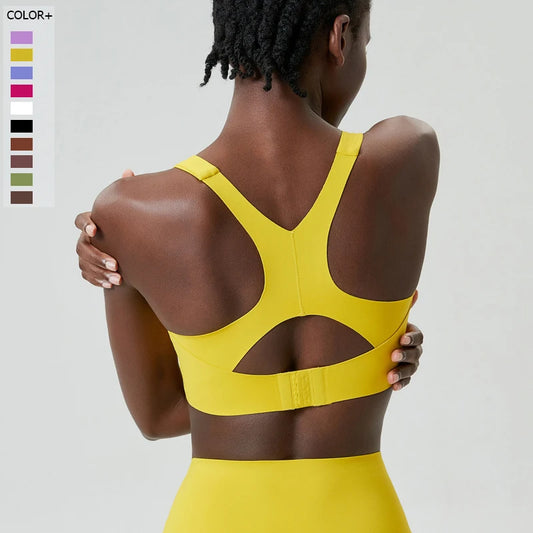 Women's High Impact Fitness Yoga Bra Buttery Soft Gym Running Breathable Quick Dry Sports Vest