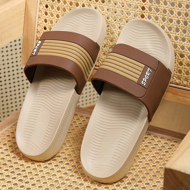 Men's Summer Slippers  Sandals Outdoor Clogs Soft Beach Slippers Comfortable Slides