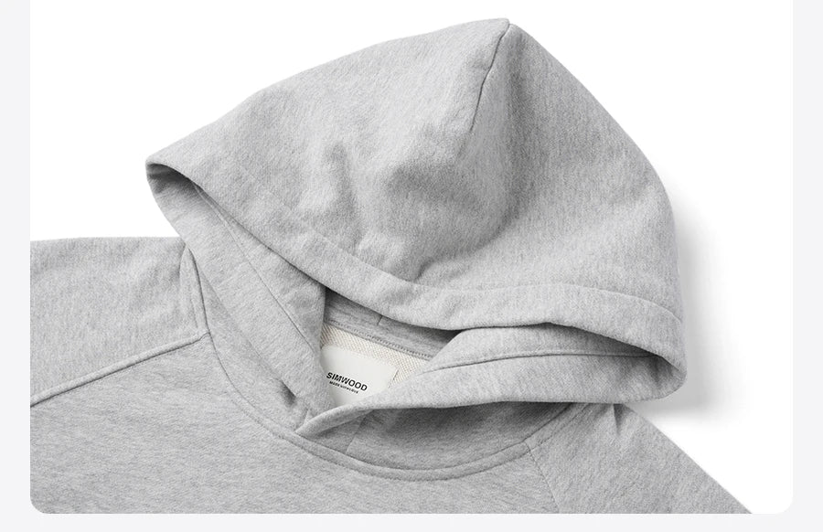 450gsm Carbon Peached Fabric Oversize Hoodies Men Casual Pullovers Sweatshirts