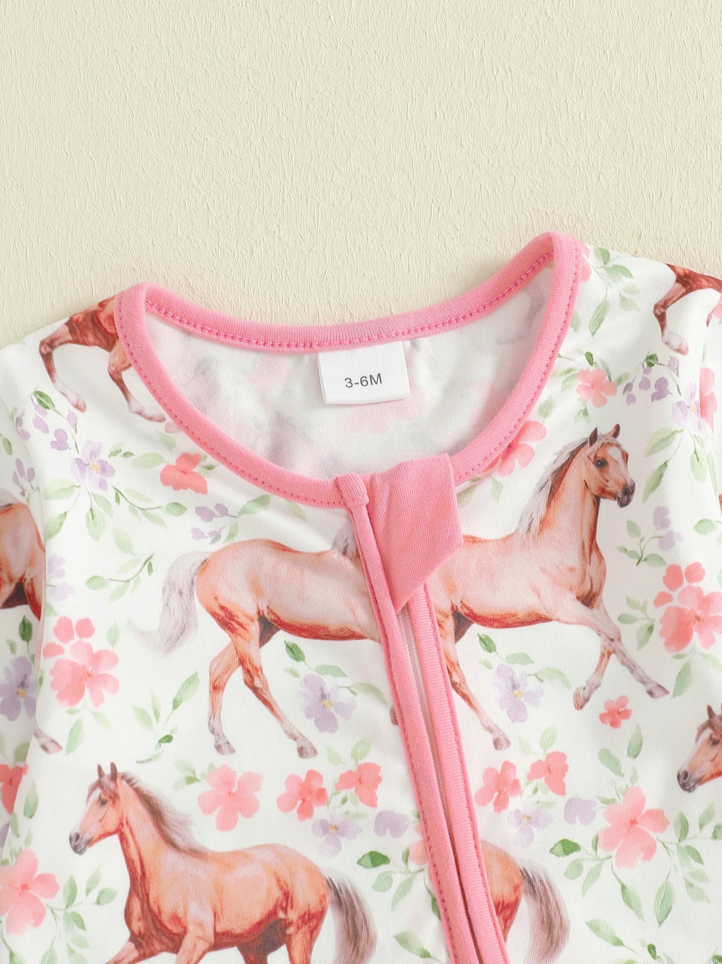 Baby Animal Print Romper - Long Sleeve Zipper Jumpsuit for Autumn Winter (0-18M)