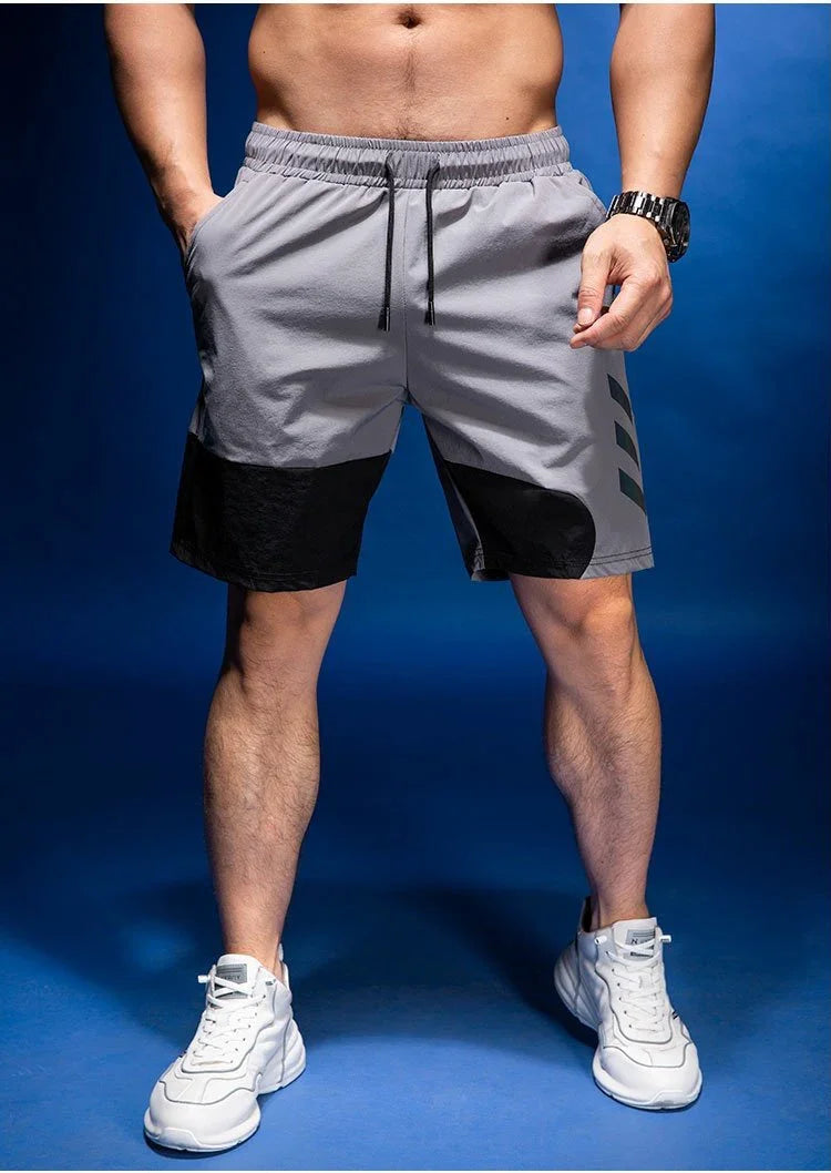 Men's Sports Fitness Quick-dry Basketball Workout Training Breathable Shorts