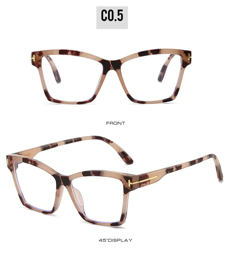 Anti Blue Light Cat Eye Glasses - Fashionable Retro Eyeglass Frame