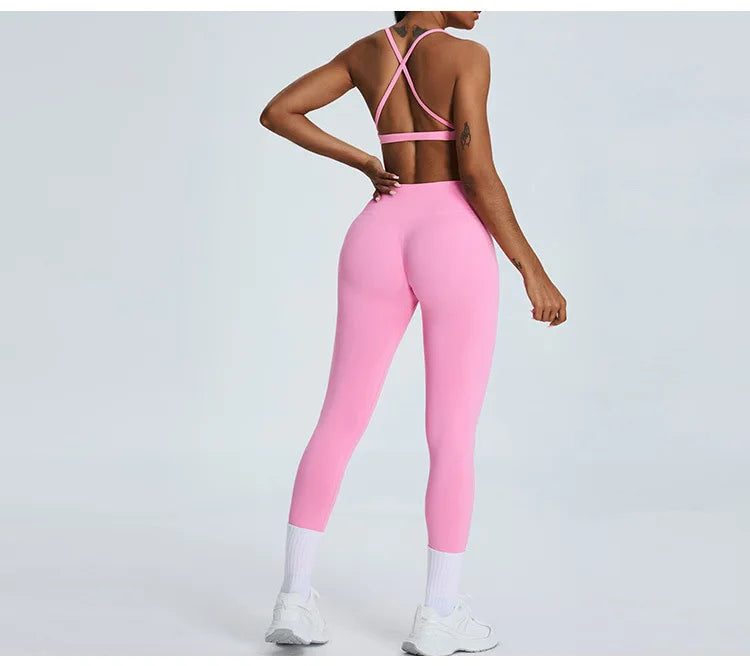 Women's High Waist Yoga Pants Fitness Running Tights Push Up Sports Gym Workout Leggings