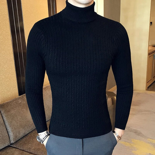 Men's Turtleneck Pullovers Sweater