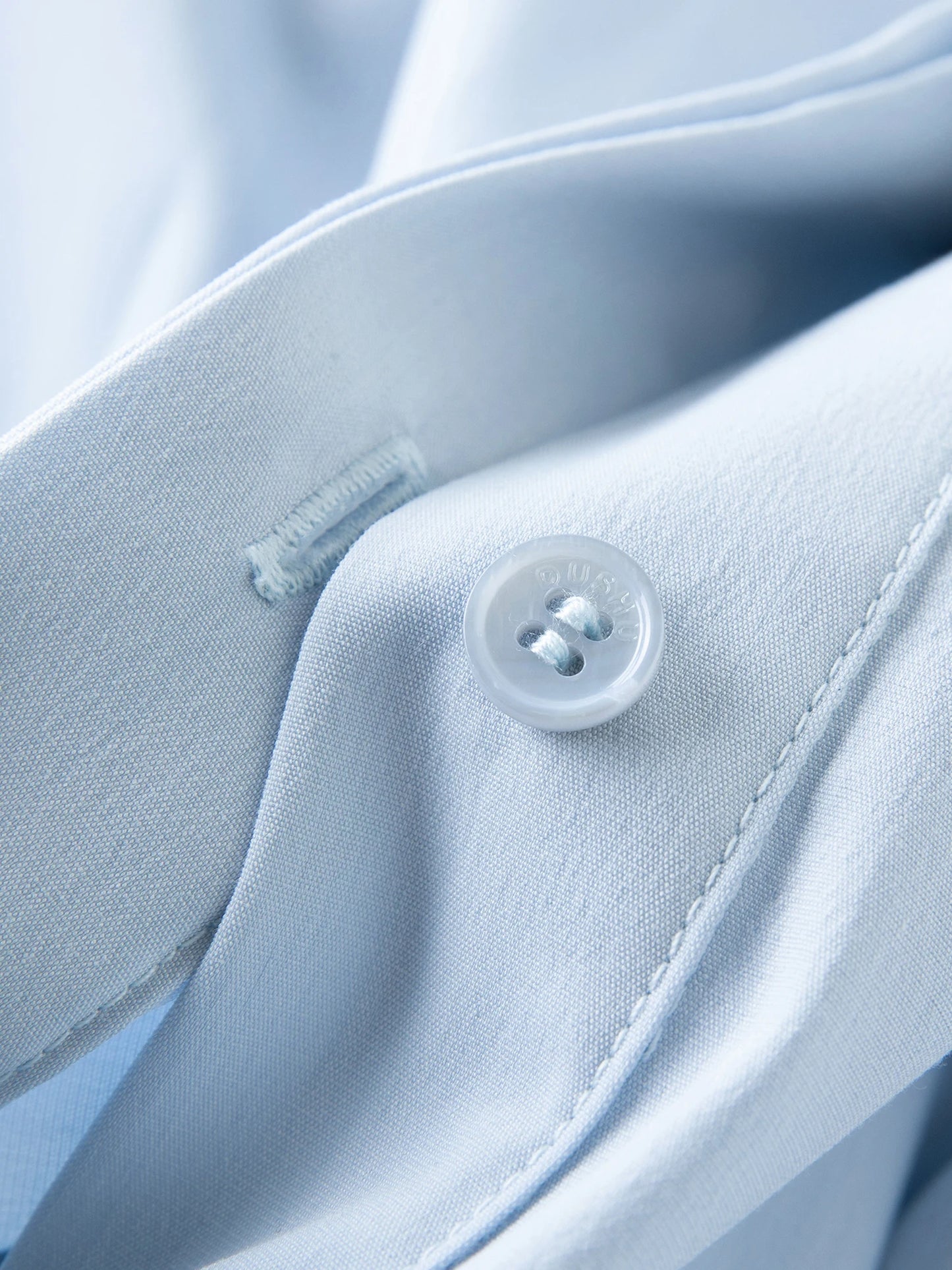 Vertical Striped Shirt Dress with Pleated Design and Belt