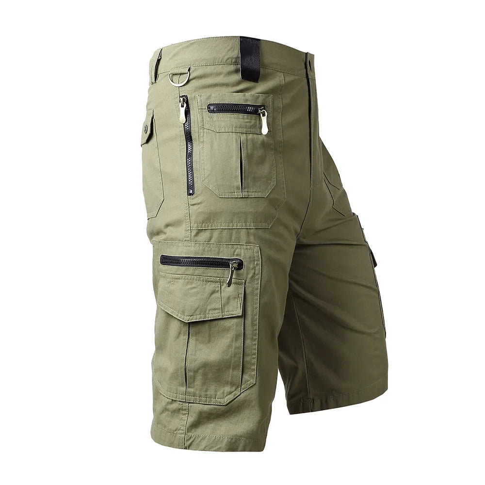 Men's Summer Cotton Multi Pocket  Cargo Shorts