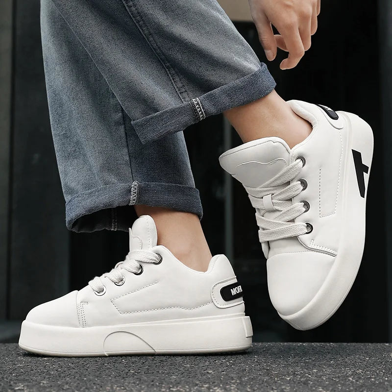 Autumn Men Casual Sneakers Trend Platform Street Style Lace Up Vulcanized Sneakers