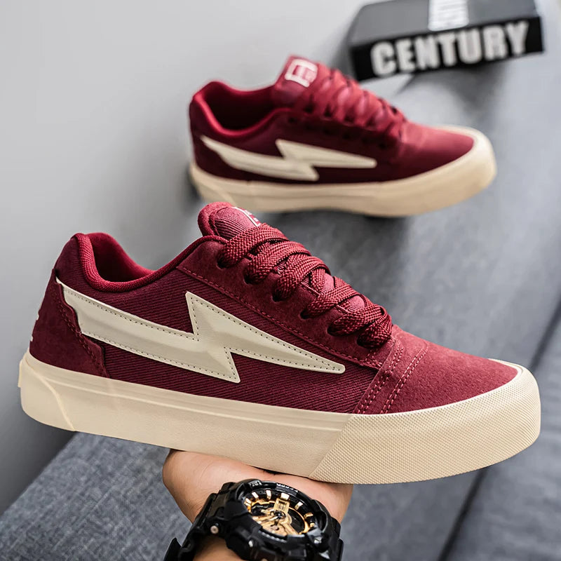 Lightning Design Sneakers - Men's High Performance Running & Basketball Trainers