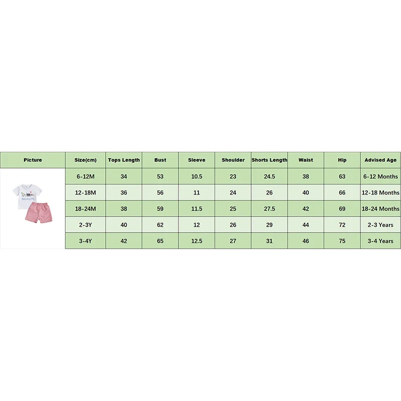 Summer Casual Baby Boys Birthday Outfit Set - Letter Animal Print T-Shirt with Plaid Shorts