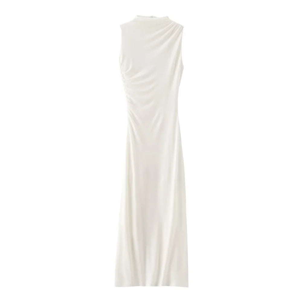 Pleated Maxi Dress