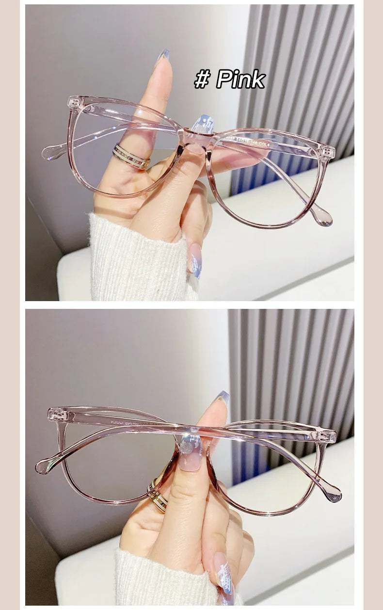 Retro Transparent Fashion Glasses - Anti Blue Light Eyeglass Frame