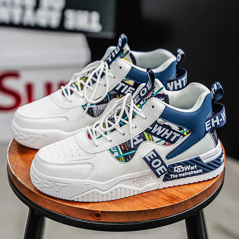 Men's Casual Versatile   Sports Lace Up Vulcanized Sneakers
