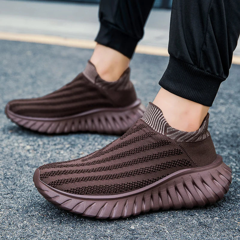 Platform Slip-On Sneakers - Comfortable Tennis Trainers