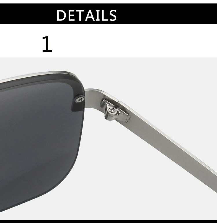 Half Frame Retro Sunglasses - Women's Windproof Street Style Eyewear