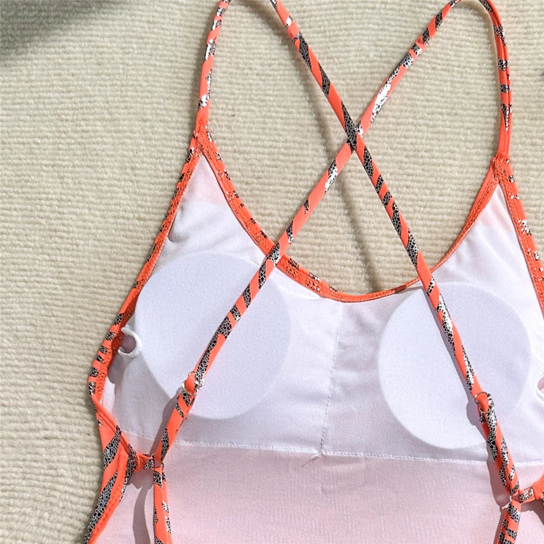 Women's String Mini Micro Thong Swimwear One Piece Swimsuit