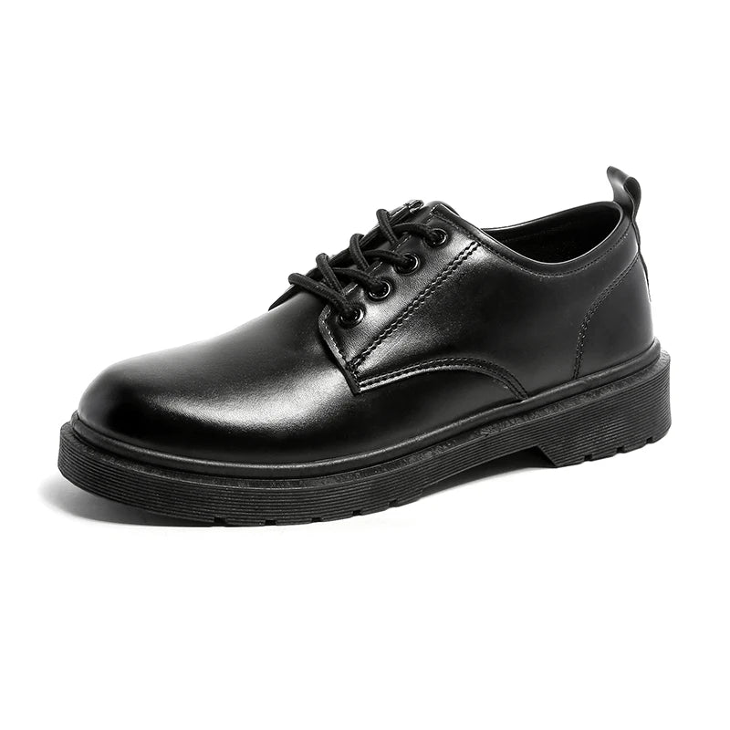 Platform Casual Dress Shoes - Men's Leather Work & Business Sneaker Flats