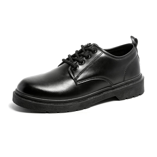 Platform Casual Dress Shoes - Men's Leather Work & Business Sneaker Flats