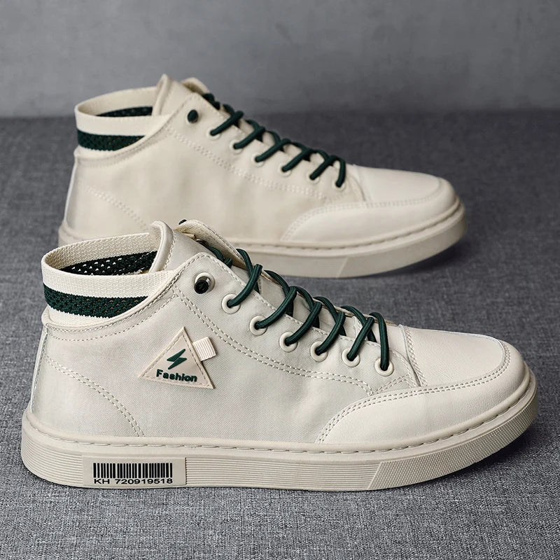 Simple Design Casual Sneakers - Men's Flat Skateboard & Running Trainers